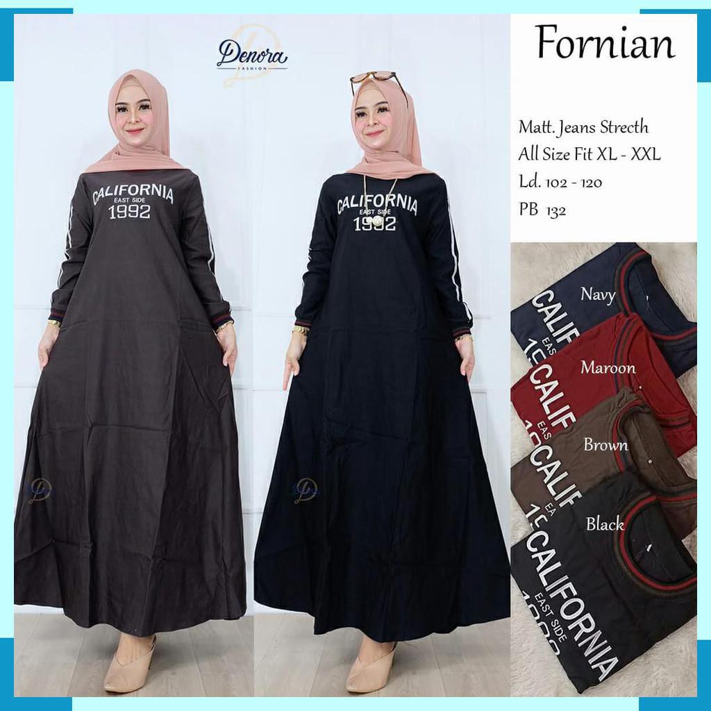 DRESS GAMIS MUSLIM WANITA. MAXY BY DENORA