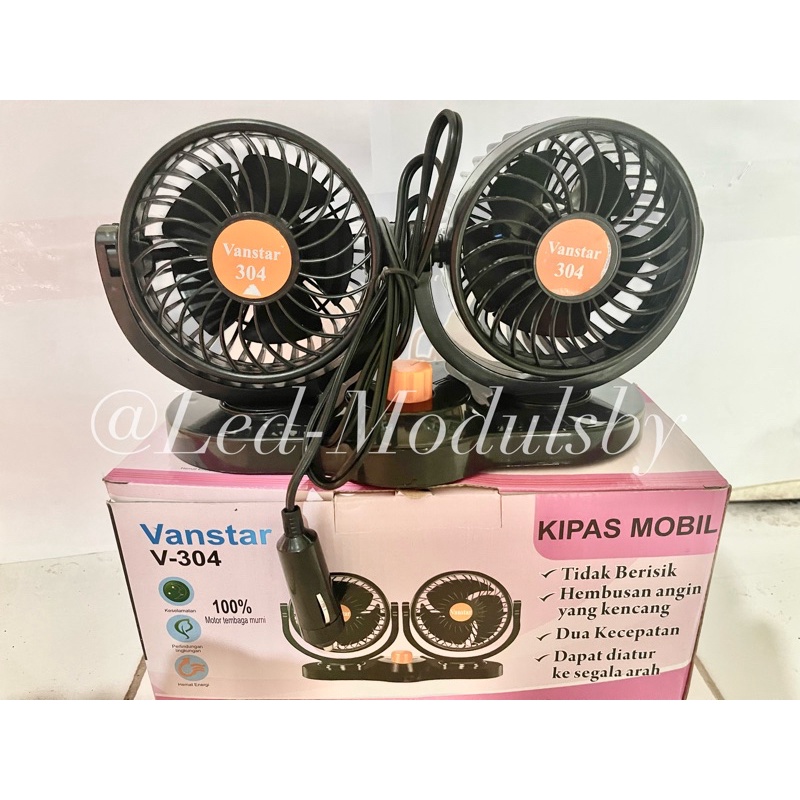 Kipas Angin Mobil 24Volt DC Double Blower Fan