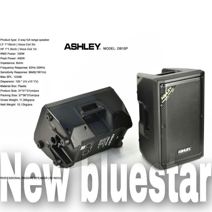 Speaker Pasif Ashley DB 10 P Original10 inch Passive Ashley DB10P