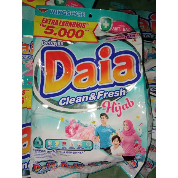 Daia clean and fresh Hijab/Daia violet 5000 kemasan ekonomis