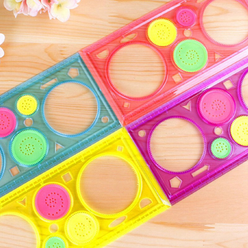 Penggaris Spirograph Geometrik Klasik untuk Edukasi