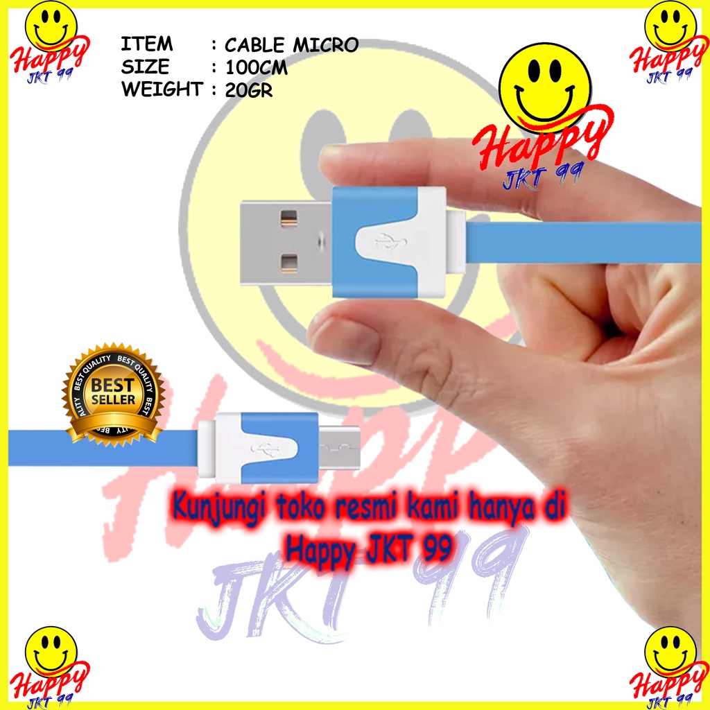 [ HAPPY JKT 99 ] KABEL DATA CHARGER MICRO USB ORIGINAL