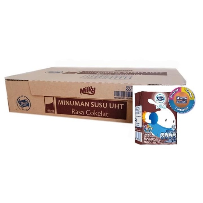 

fe20111 Frisian Flag Milky Cokelat Susu Uht 36 Pcs/115 Ml - Rasa Stroberi Xa201As