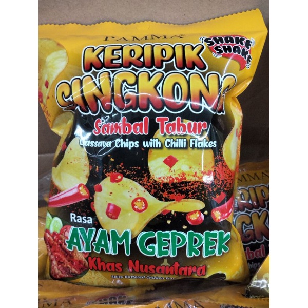 

keripik singkong rasa ayam geprek