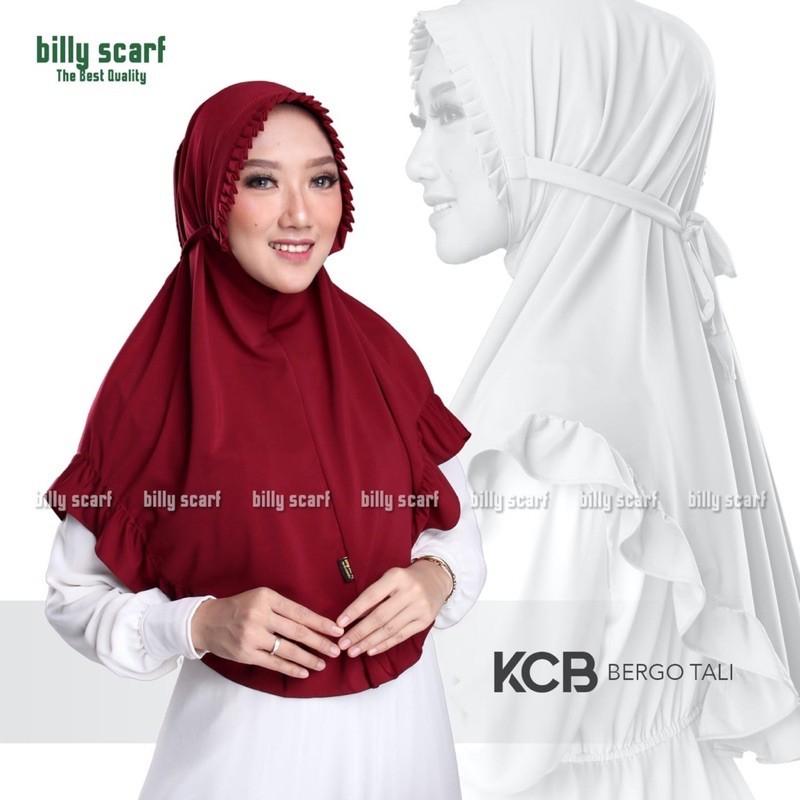 Hijab Instant Bergo Tali KCB original by billy scarf