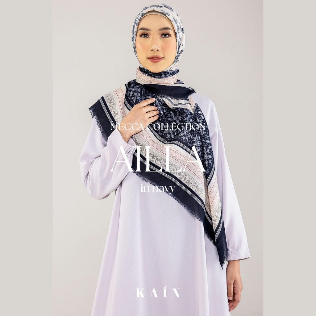 SHOPKAIN Ailla shawl in Navy - MECCA COLLECTION