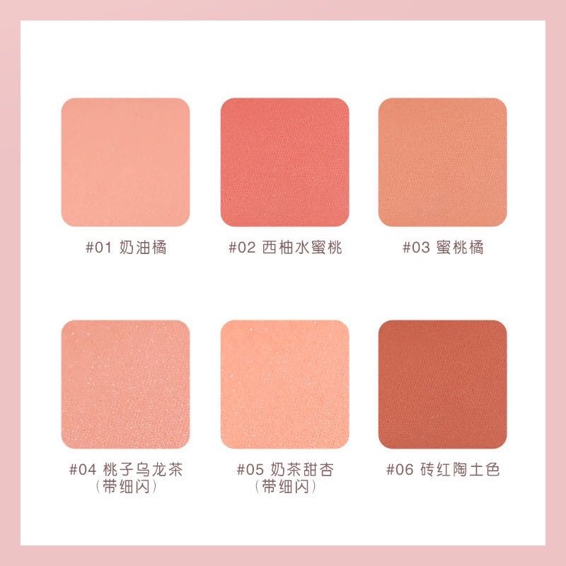 Lameila Candy Natural Orange Rouge Blush 6 Color Choose By Aurora 3042