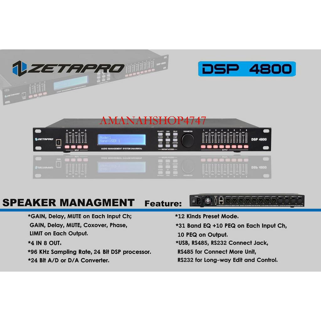 MANAGEMENT ZETAPRO DSP 4800 ZETAPRO DSP4800 / DSP-4800 GARANSI RESMI