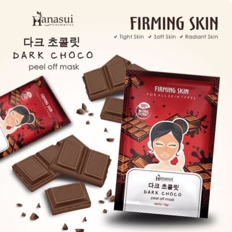 ⭐️ Jendela Kosmetik ⭐️HANASUI Pure  Dark  Choco Peel Of Mask  Firming  JK