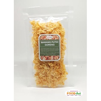 

Bawang Putih Goreng Premium Crispy "Borneo Food Stall" 40 gr Pouch Refill Murni