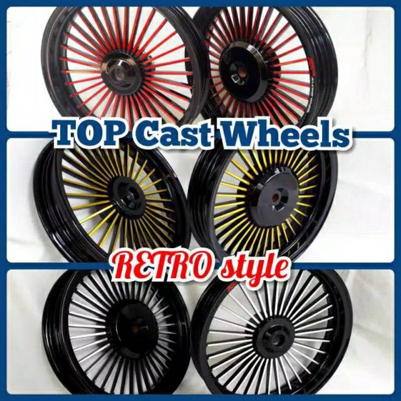 velg top retro Genio fi - Vario 110 fi - spacy fi - Scoopy fi - beat fi