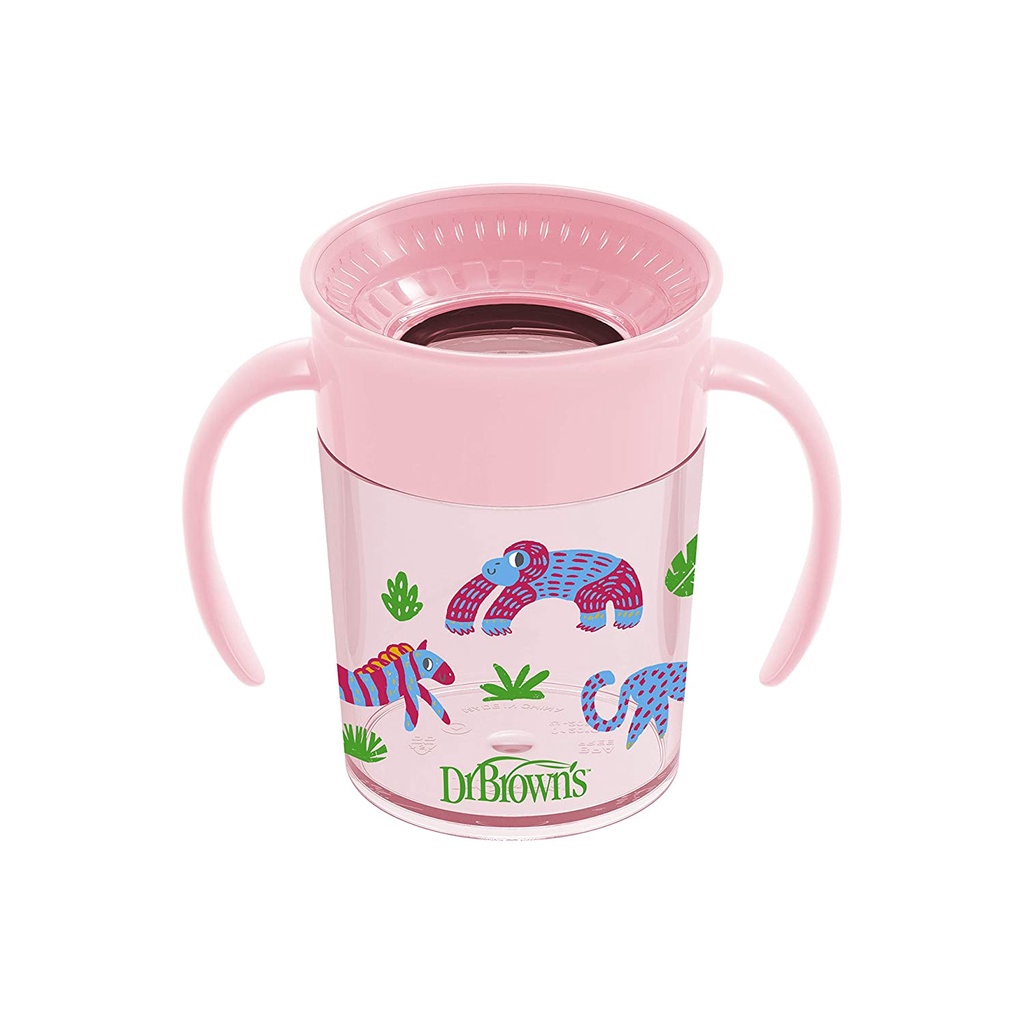 Dr Brown's - Jungle Fun Cheers 360 Spoutless Transition Sippy Cup