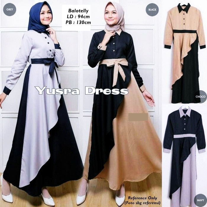 Busana Muslim Yusra Dress Koleksi Terbaru