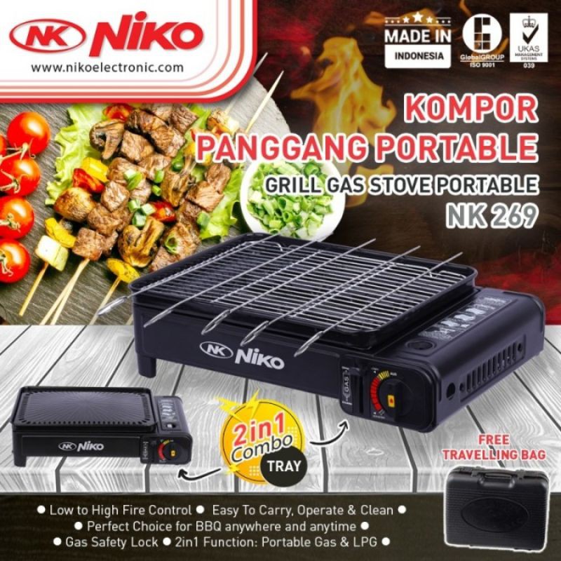 Niko Grill Pan Kompor Pemanggang Portable NK-269