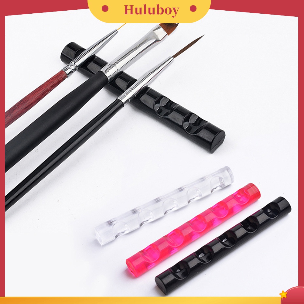 Huluboy Huluboy♡ Rak Stand Display Holder Brush Pen Nail Art Dengan 5 Sekat