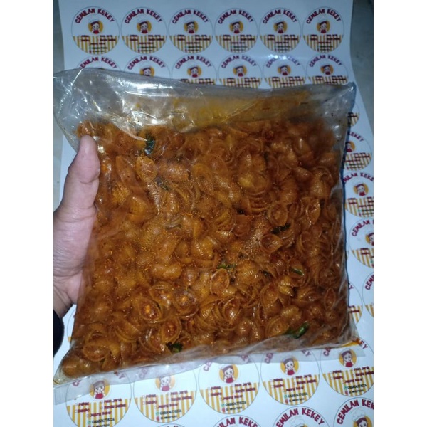 

CEMILAN KEKEY | KERUPUK KEONG KEMASAN 1KG