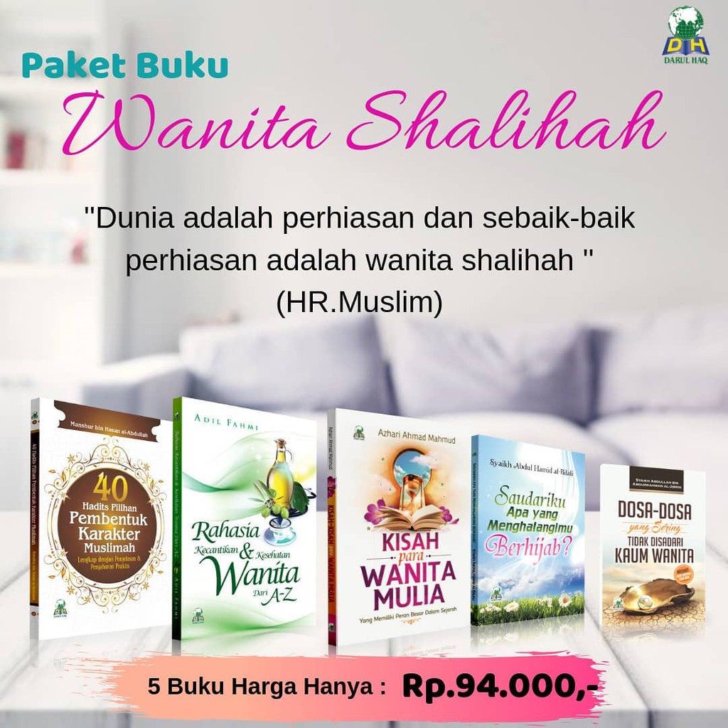 Jual Cod Bayar Ditempat Buku Islam Paket Wanita Shalihah Buku