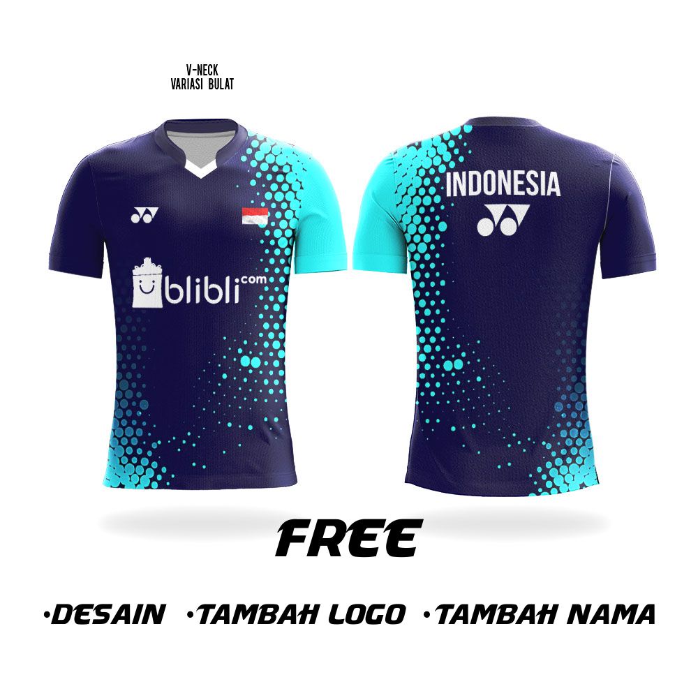 kaos jersey badminton sudirman cup 2021 bulu tangkis pakaian olahraga thomas cup custom full print y