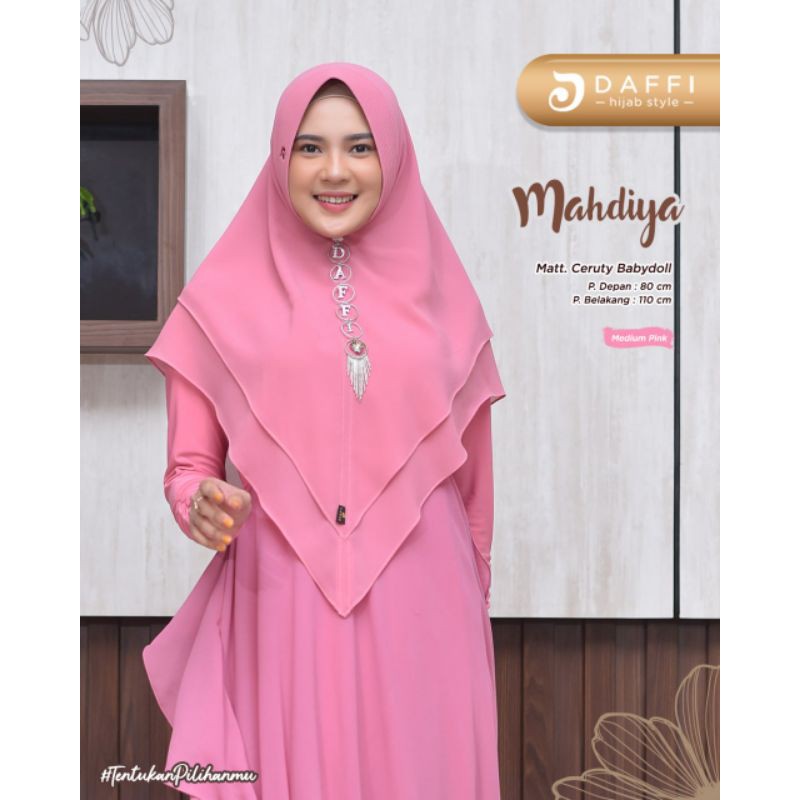 Khimar MAHDIYAH 2 layer ori daffi / Khimar daffi ori
