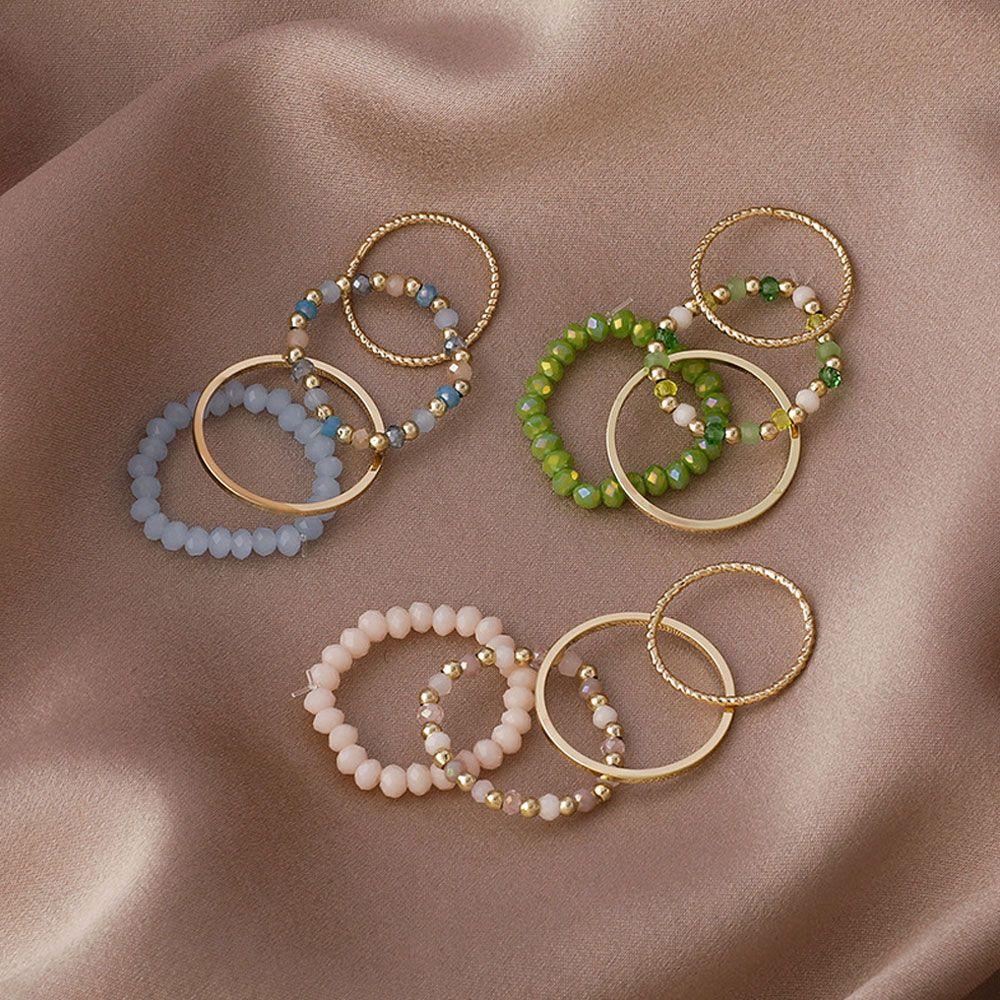 Lily 4pcs/set Cincin Aesthetic Hadiah Aksesoris Perhiasan Vintage
