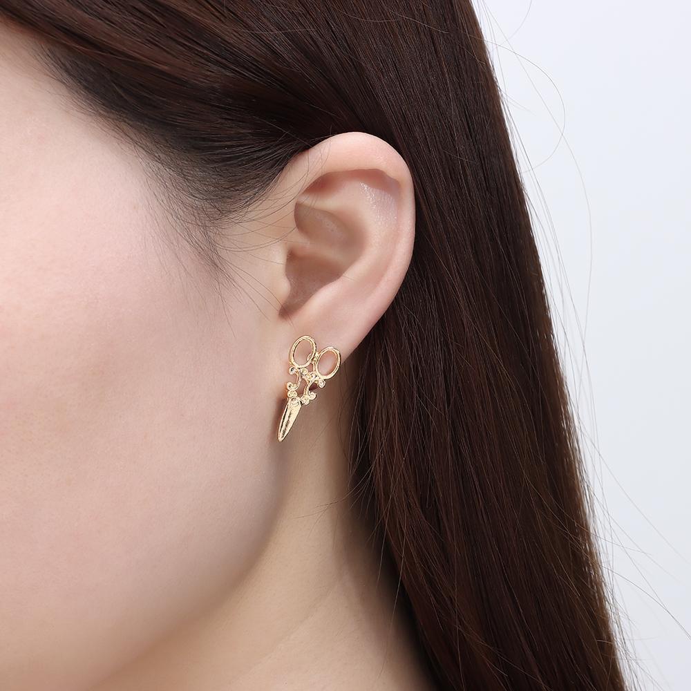 Preva Anting Gunting Kecil Anting Panas Wanita Pria Perhiasan Hadiah Ear Stud