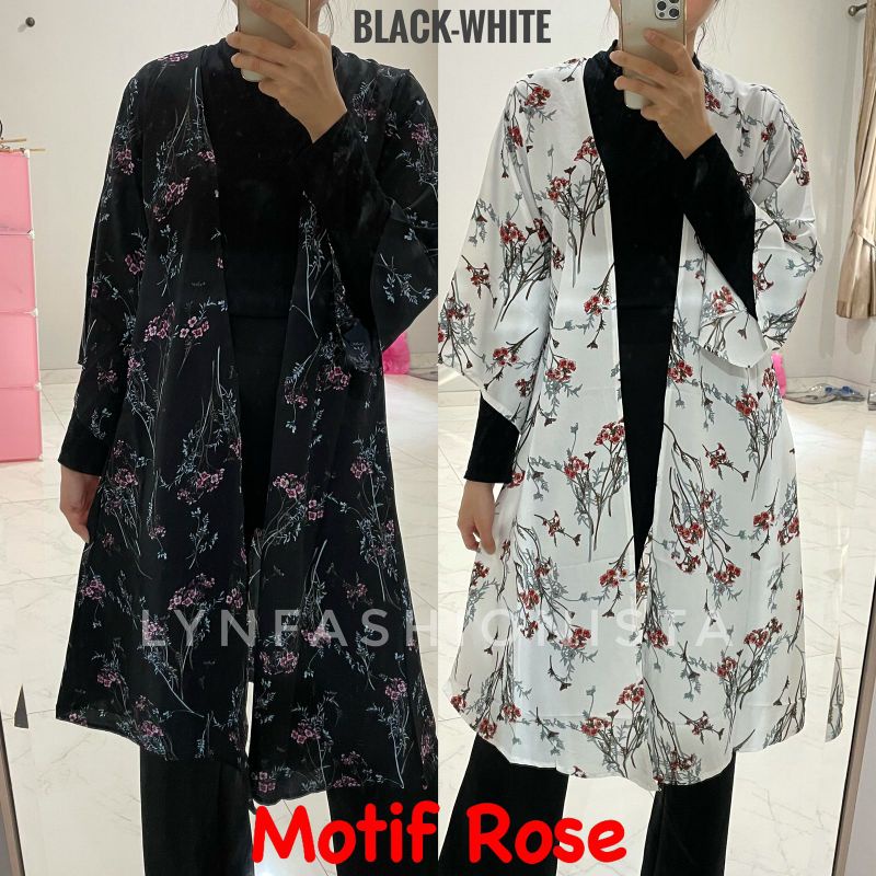 (3MOTIF)OUTER KIMONO MOTIF/CARDIGAN WANITA MUSLIMAH/OUTER PANTAI MURAH/BUNGA SAKURA