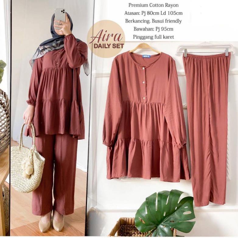 PROMO aira daily set Daily 2IN1 SET PAJAMAS