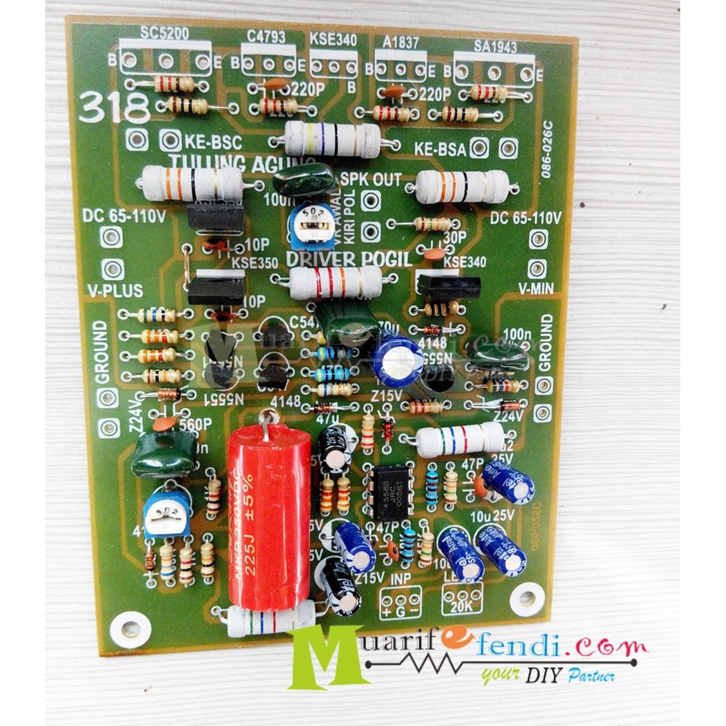 KIT Power Amplifier Driver Pogil Tulungagung 1708w 318