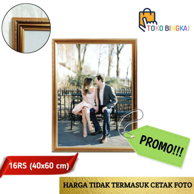 PROMO  Bingkai Foto Wedding Murah Frame Foto Prewedding Pigura Wedding 40x60 (16RS)