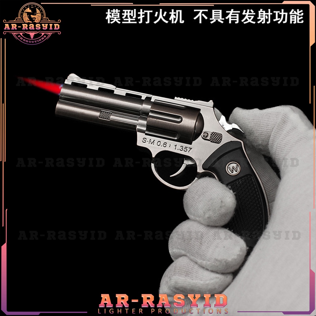 BISA COD Korek Api Bara Gas Pistol Revolver 609