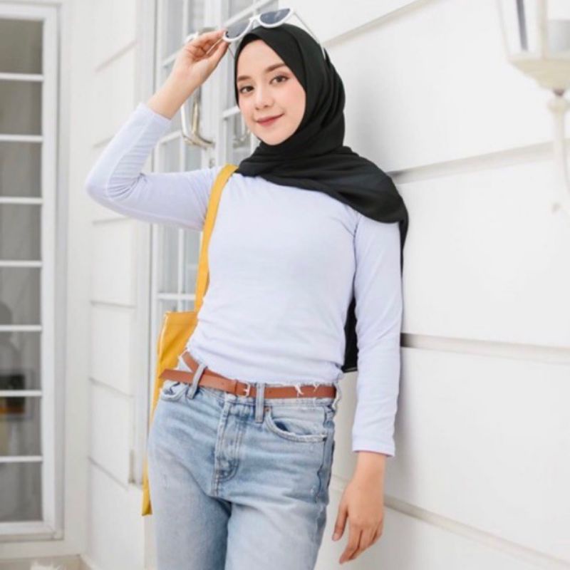 MANSET BAJU Daleman Wanita Lengan panjang Longsleeve /Baju Atasan Wanita high neck All size fit to L