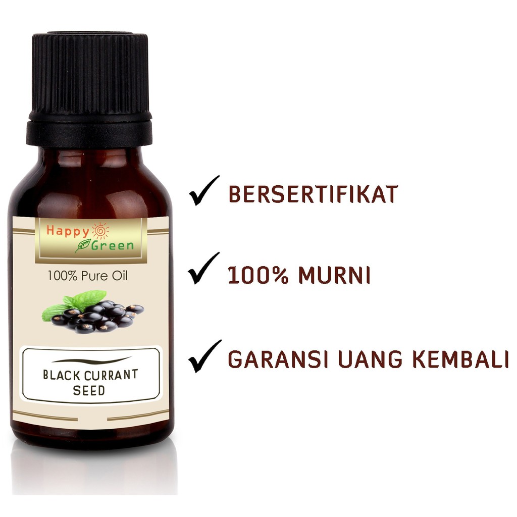 Happy Green Black Currant Seed Oil - Minyak Biji Black Currant Bersertifikat