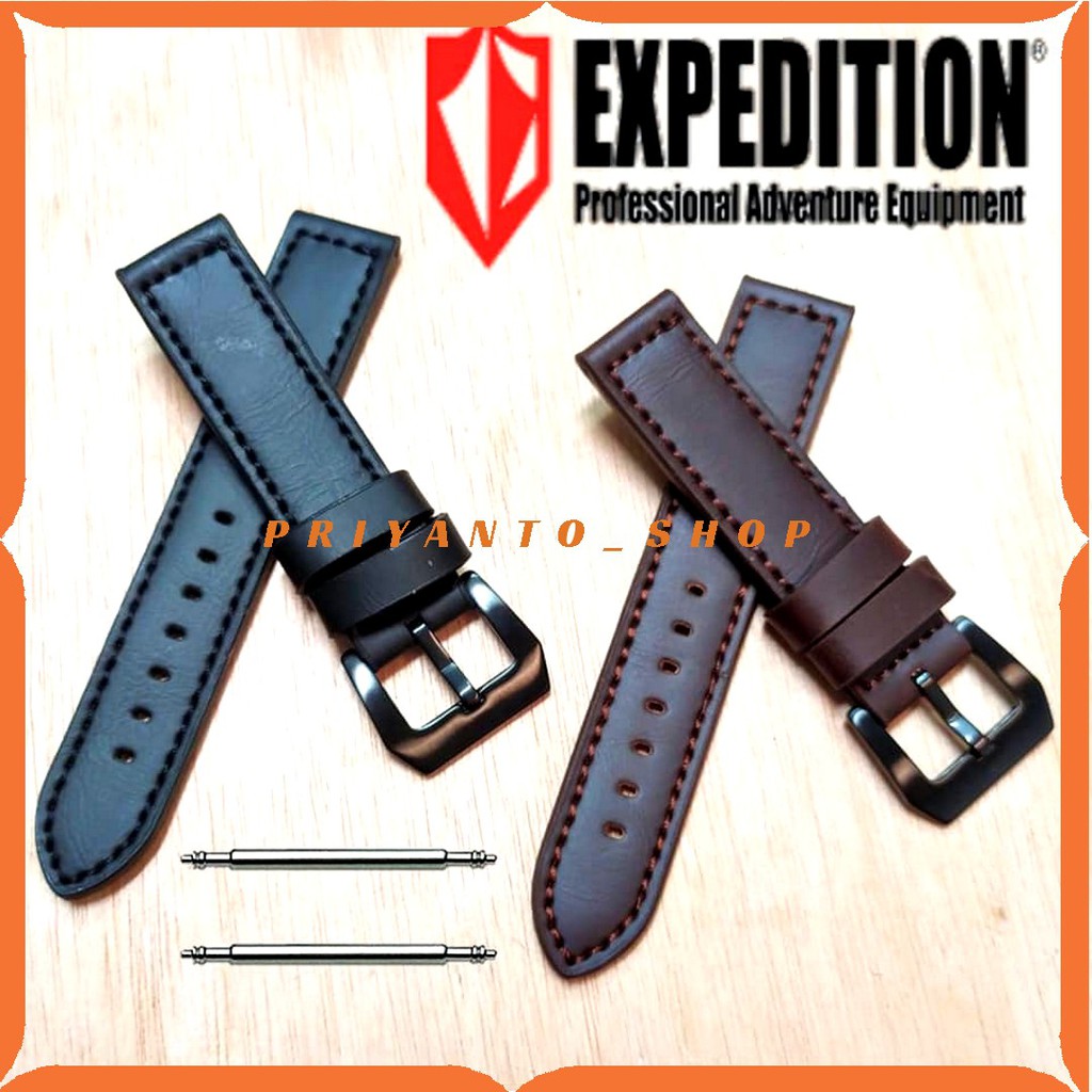 Tali Strap Leather Kulit Jam AC Expedition Swissarmy 20 22 24MM Free Pen NON Logo Premium watch Bend Terbaik