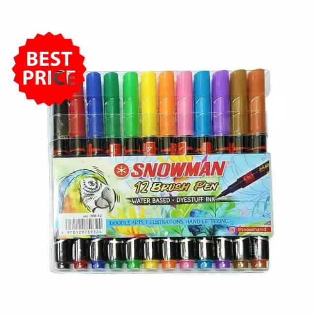 

Snowman Brush Pen 12 Warna BM-12