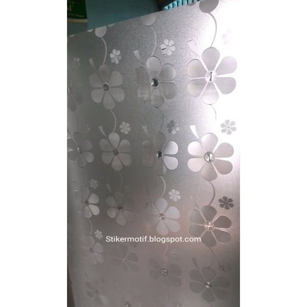 STIKER KACA FILM/ SANDBLAST MOTIF BUNGA