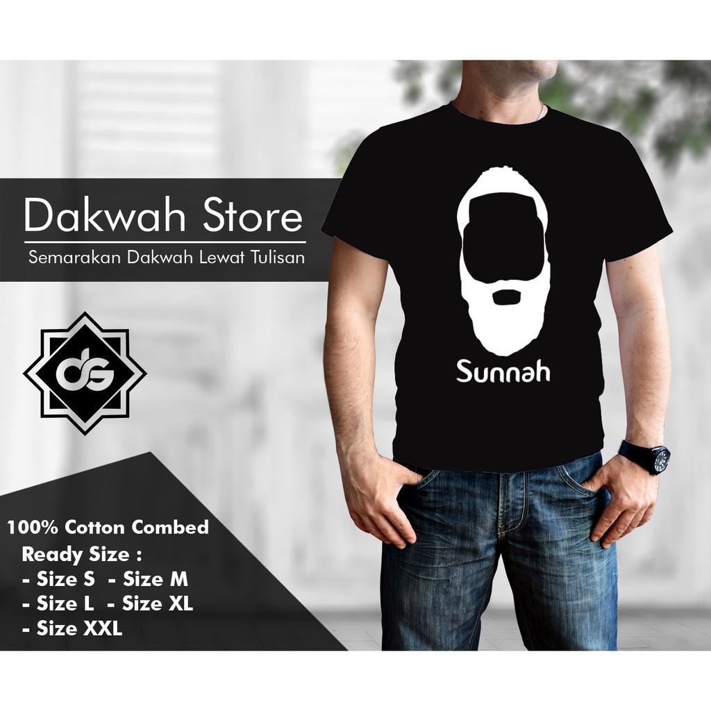 Kaos/Baju Dakwah Jenggot Sunnah