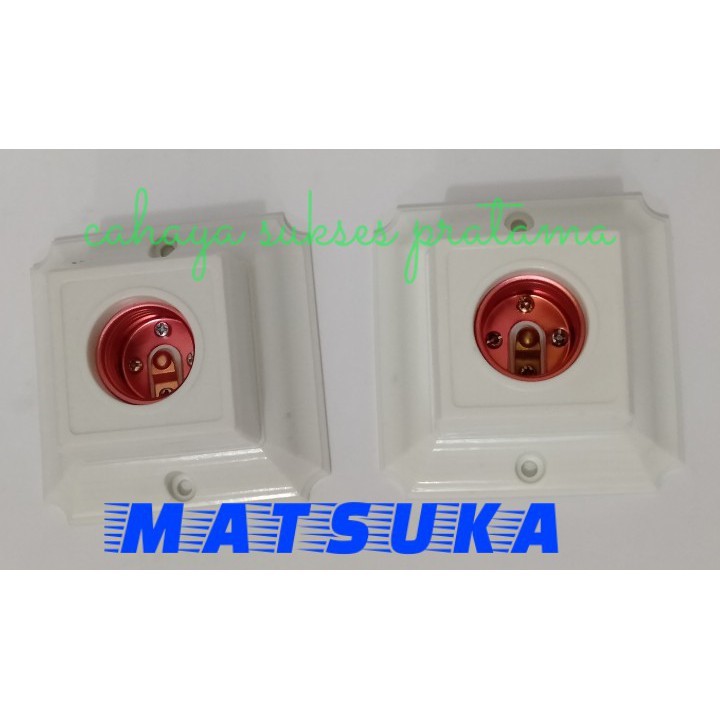 Fitting Plafon Kotak /Fiting Lampu Segi Empat Kotak Besar TA-8111 Matsuka