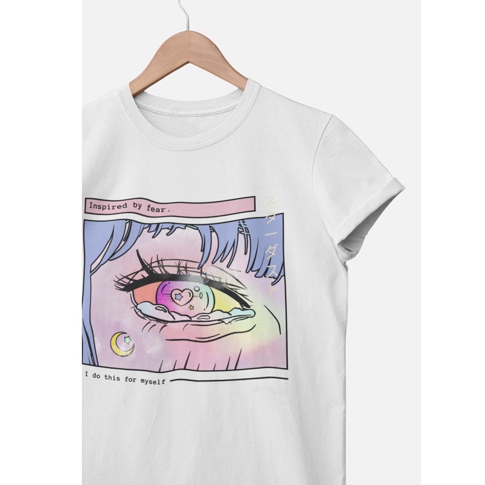 Tshirt Girl Inspired by Fear Kawaii White Unisex