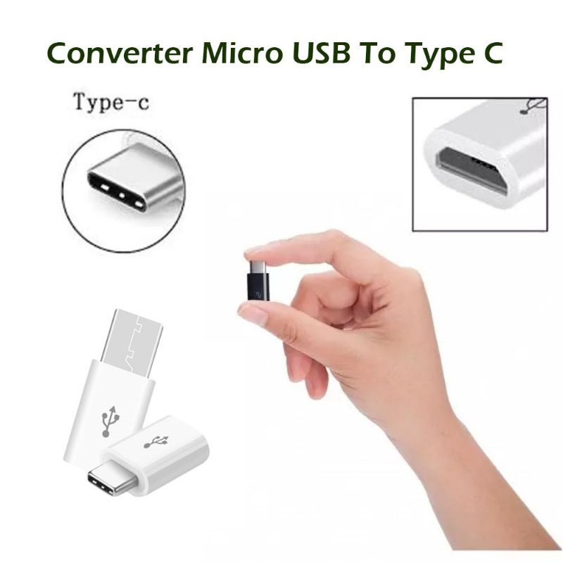 Original Connector Converter Konektor Micro USB To Type C