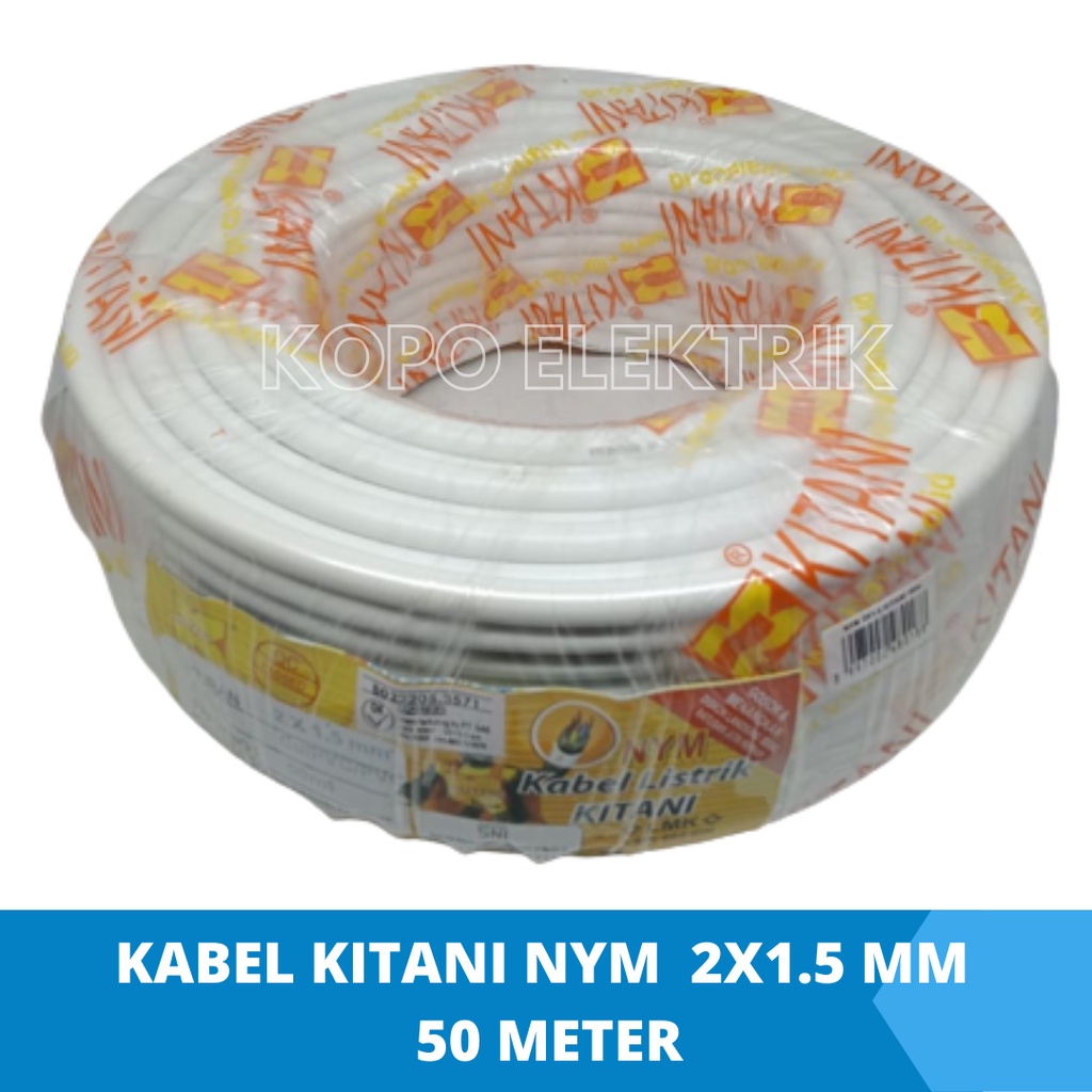 Kabel Listrik Kitani NYM 2x1.5 mm 50 Meter