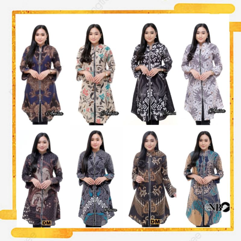 Terlaris SERUT GENES JELITA TUNIC NAVBOR YELBOR WHITBOR CREAMBOR TUNIK BATIK MODERN HRB030 DOLBI DOB