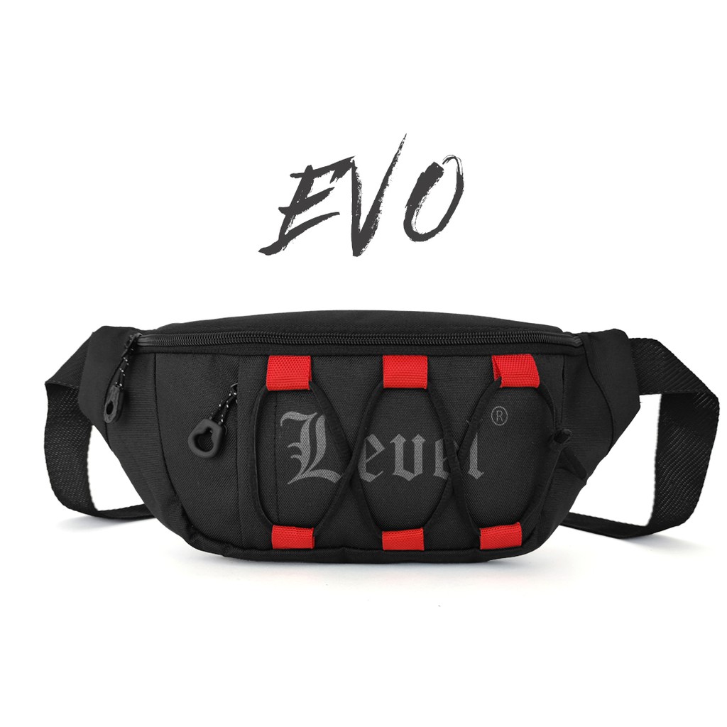 Handbagku - Tas Selempang Pria Level Evo { PREMIUM } Fashion Korea Tas Pinggang Grosir Murah