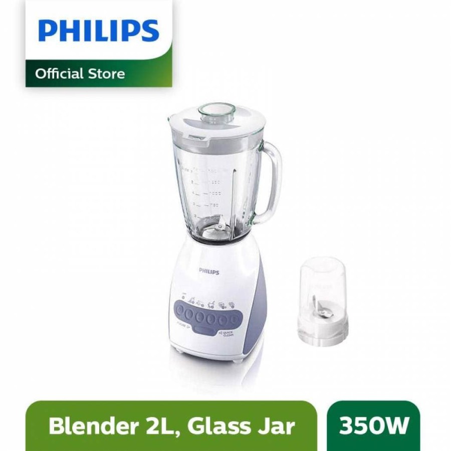 PHILIPS Blender Kaca 2 Liter 2in1 2 Tabung HR 2116