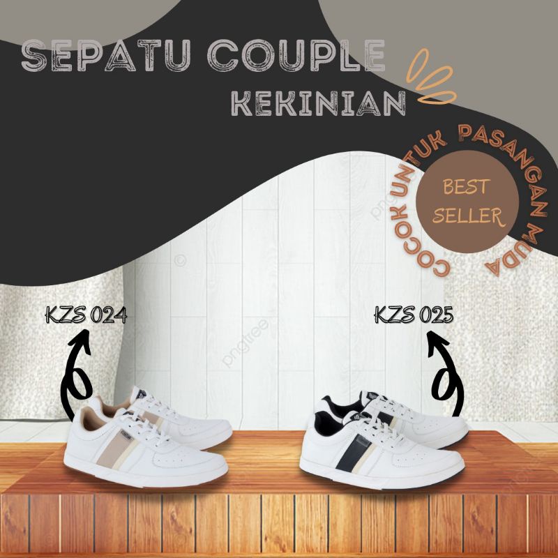 Sepatu Casual Sneakers Pria Putih | Kets Cowok Keren Clasic Distro Mills | Sepatu Milenial Keren Terbaru