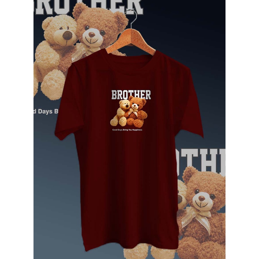 BAJU KAOS DISTRO PRIA DIGITAL PRINT BEAR BROTHER