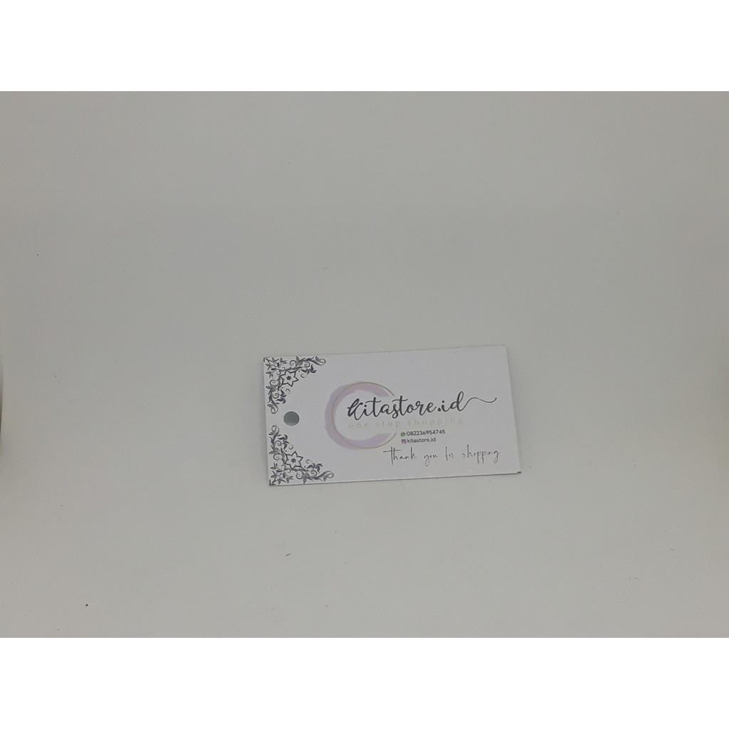 

Paket 500pcs Hangtang Label hijab pakaian dll Free Desain 3