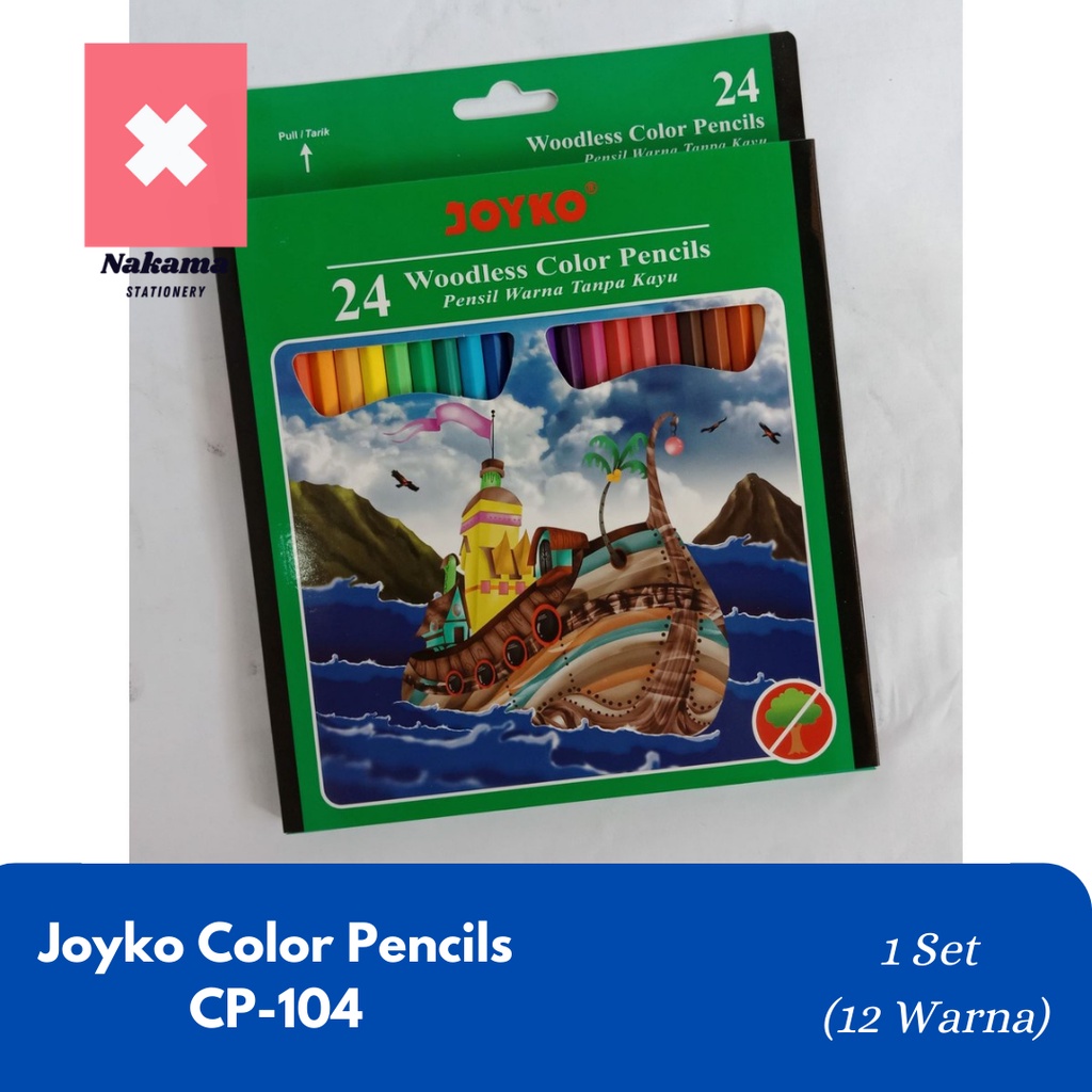 

Pensil Warna Joyko Panjang 24 Warna CP-104
