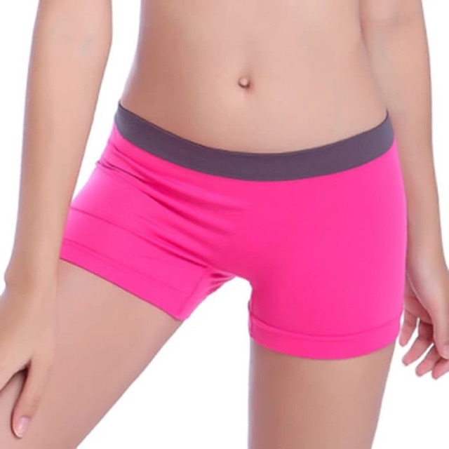 Summer Women Sports Gym Workout Waistband Skinny Yoga Shorts Pants