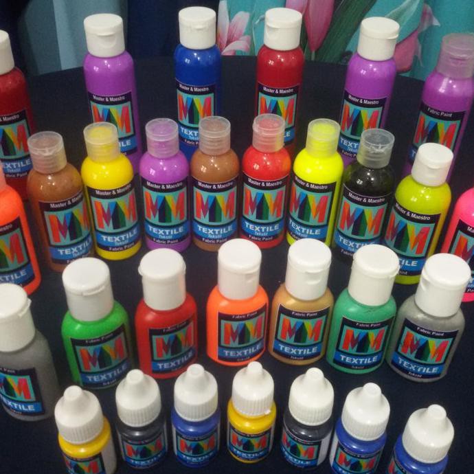 

Ready! 12 Warna Cat Lukis Textile Serba Guna Kemasan 30Ml Terpercaya