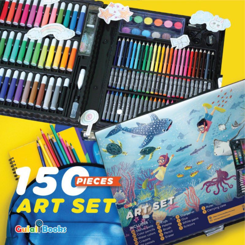 

150 pcs art set seri laut